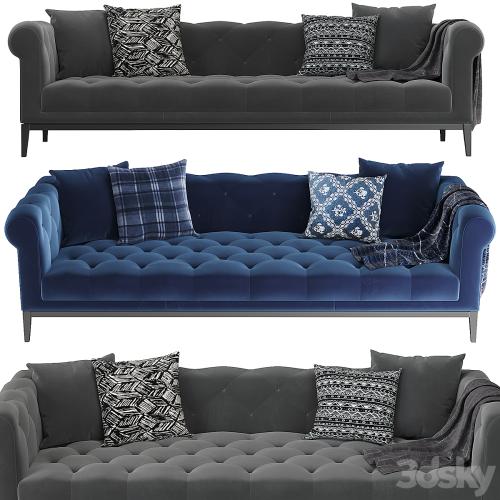 RH | Italia Chesterfield sofa with tufted