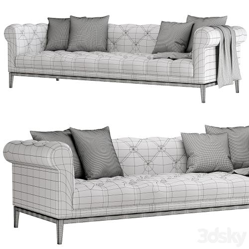 RH | Italia Chesterfield sofa with tufted