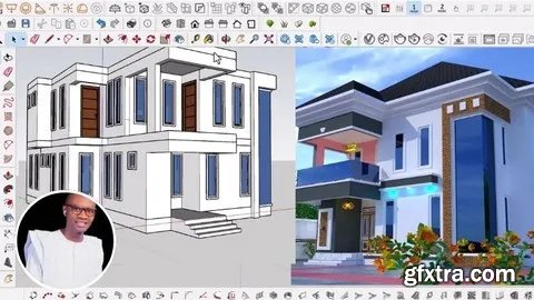 Learn 5Bedroom Duplex From Basic To Advance Sketchup Pro