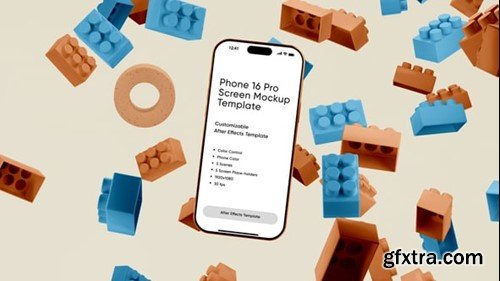 Videohive Phone 16 Pro Screen Mockup Template 54776015