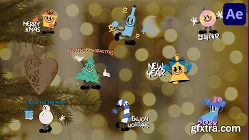 Videohive Christmas Characters Titles for After Effects 54791263