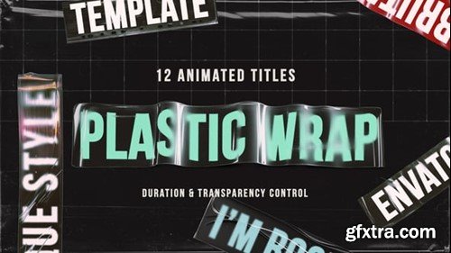 Videohive Plastic Wrap Titles 54764463