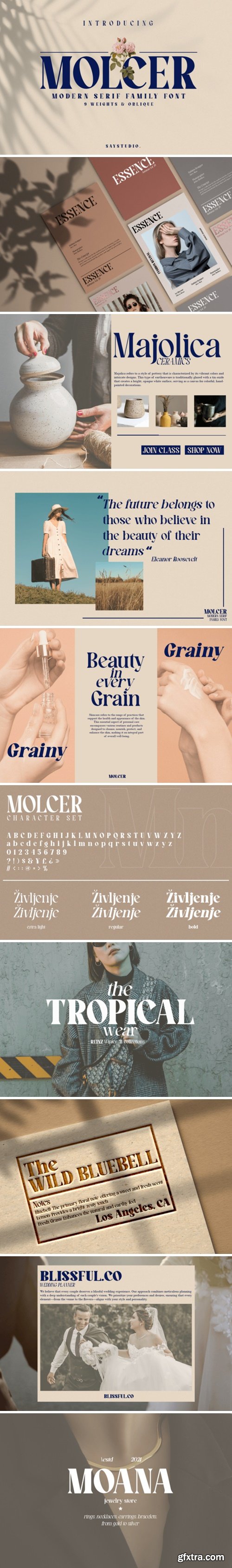 CM - Molcer - Modern Serif Font 286947015