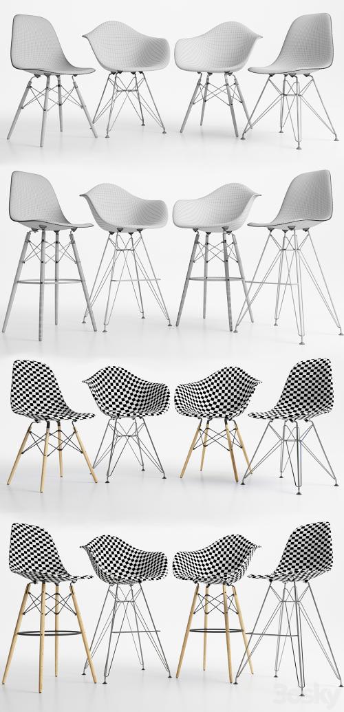 Eames Plastic Side Chairs