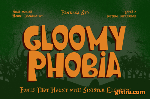 Gloomy Phobia - Spooky Retro Font YERXCAW