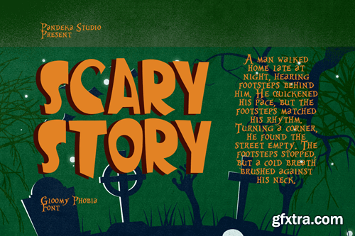 Gloomy Phobia - Spooky Retro Font YERXCAW