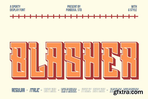 Blasher - Baseball Sport Font CGV3N4H