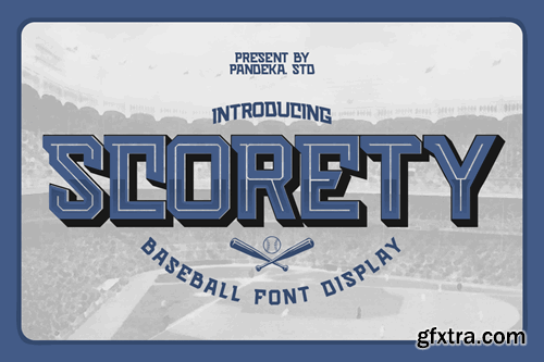 Scorety - Sport Varsity Baseball Font TT8TPCQ