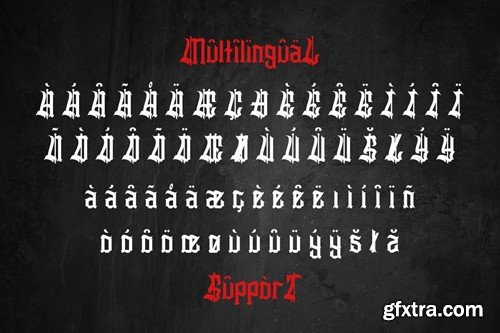 Slithevran - Display Blackletter Font MJWP42X