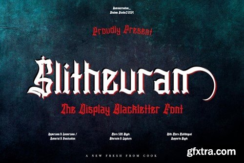 Slithevran - Display Blackletter Font MJWP42X