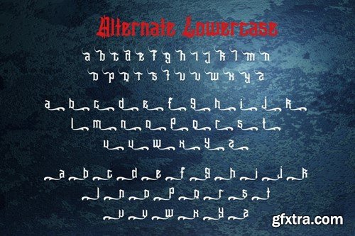 Slithevran - Display Blackletter Font MJWP42X