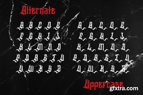 Slithevran - Display Blackletter Font MJWP42X