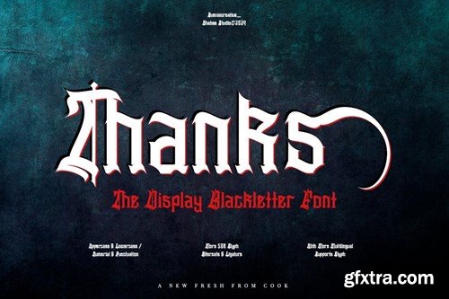 Slithevran - Display Blackletter Font MJWP42X