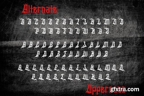 Slithevran - Display Blackletter Font MJWP42X