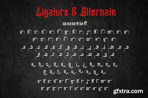 Slithevran - Display Blackletter Font MJWP42X