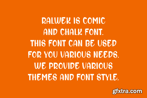 Ralwek - Chalk & Comic Font 7DEQEND