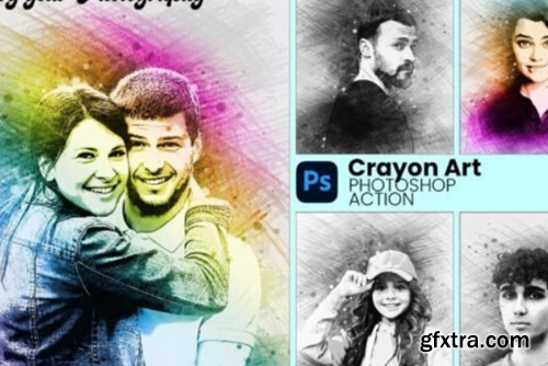 Crayon Art Photoshop Action