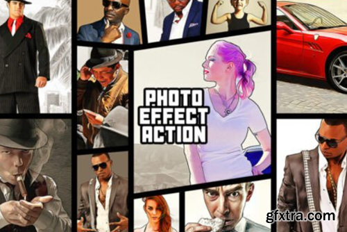 Grand Theft Photoshop Action