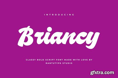 Briancy Classy Bold Script Font PKZNMSJ