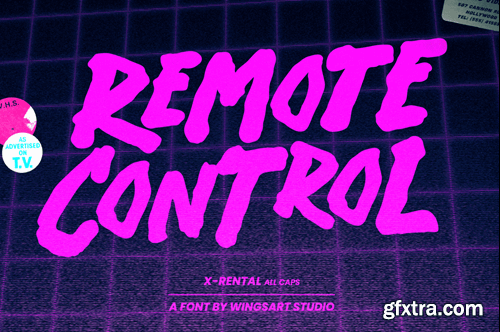 X-Rental - 1980s Retro VHS Horror Font N9QZNXF