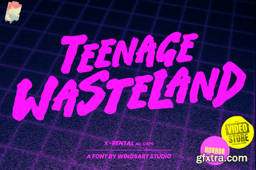 X-Rental - 1980s Retro VHS Horror Font N9QZNXF