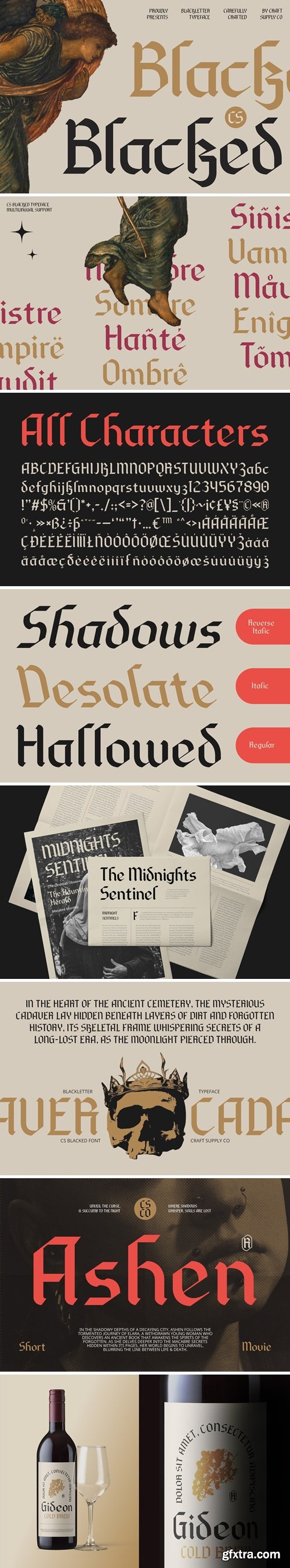 CM - CS Blacked – Blackletter Font 283184272