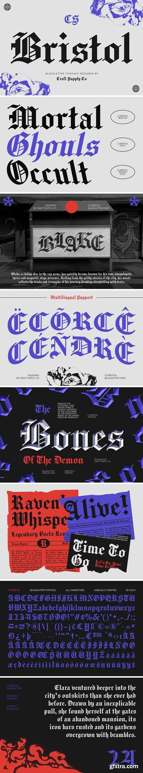 CM - CS Bristol – Blackletter Font 283203348