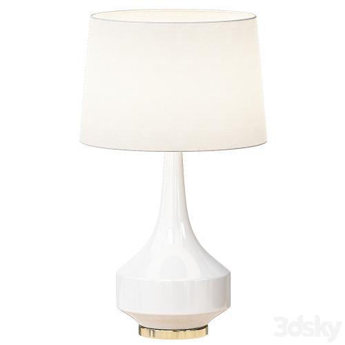 Anderson Table Lamp, White