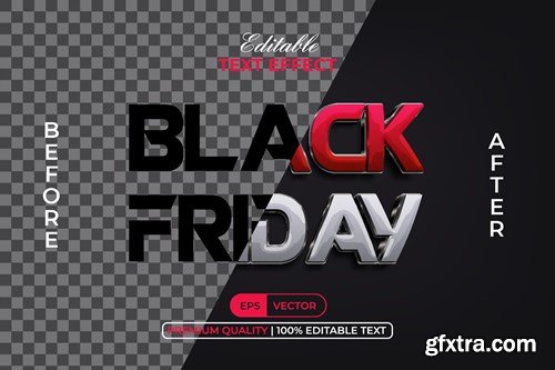 Black Friday Text Effect Shiny Style B3L546K