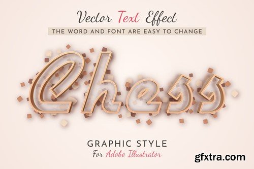 Stroke Chess Editable Text Effect, Graphic Style 2G9QCN4