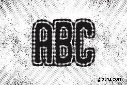 Halftone Text Effect U3765B9