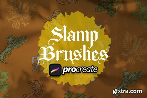 Heraldic Monster Stamp Brush Stamp Procreate 7CTJ2LN