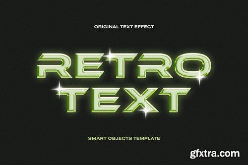 Retro Glow Text Effect 2YP3MQK