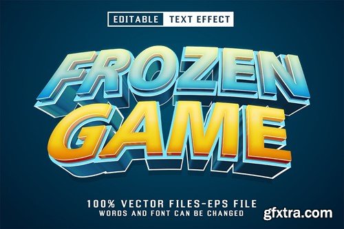 Frozen Game 3d Text - Editable Text Effect UWNHKV2