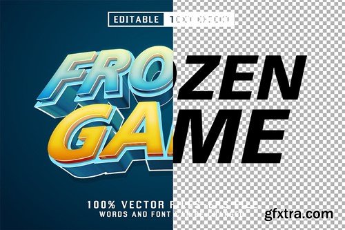 Frozen Game 3d Text - Editable Text Effect UWNHKV2