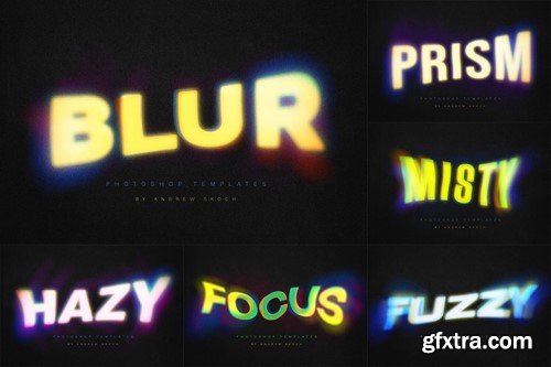 Gradient Blurred Text Effect HWARGJ2