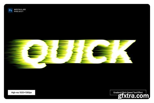 Gradient Glitch Speed Text Effect PG2JXZK