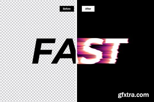 Gradient Glitch Speed Text Effect PG2JXZK