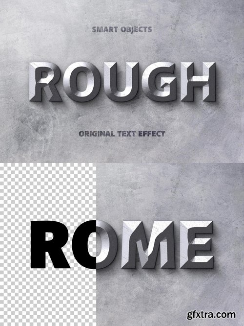 Rough Silver Steel Text Effect for Photoshop