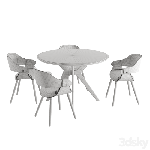 Tango dining table and Jody chairs