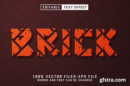 Brick 3d Text - Editable Text Effect NS7D4K6