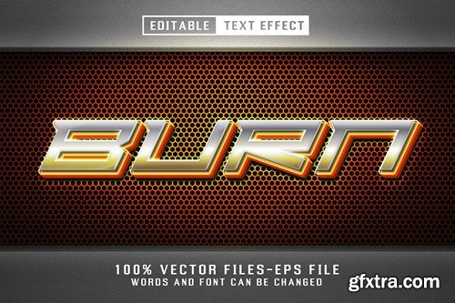 Burn 3d Metalic Text - Editable Text Effect YF8AMUQ