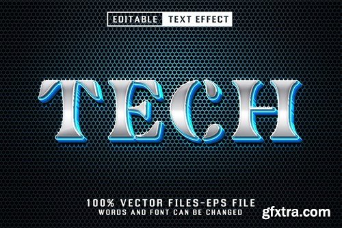 Tech 3d Metalic Text - Editable Text Effect 5Q2MZJH