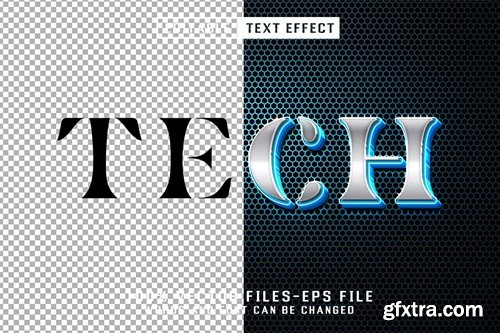 Tech 3d Metalic Text - Editable Text Effect 5Q2MZJH