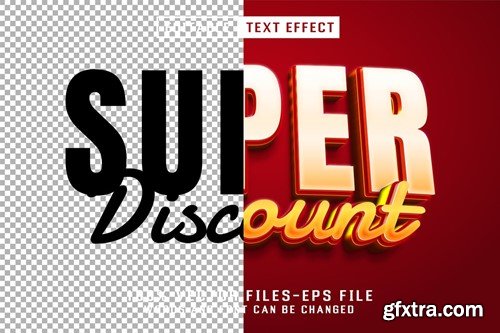 Super Discount 3d Text - Editable Text Effect KUTDKRU