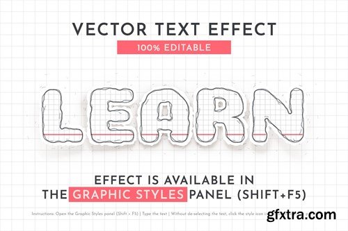 Hand Drawn Paper Editable Text Effect YVWUPK9