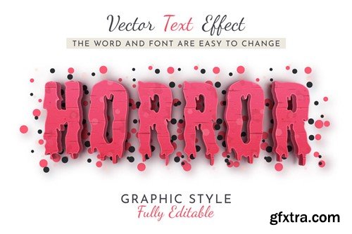 Red Monster Editable Text Effect, Graphic Style 97NAYFW