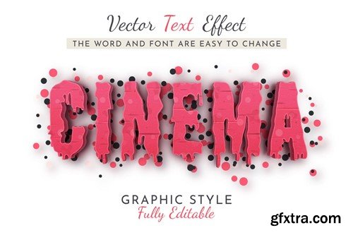 Red Monster Editable Text Effect, Graphic Style 97NAYFW