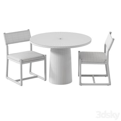 Outdoor furniture table and chairs for garden patio cafe Bilson outoor