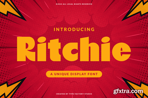 Ritchie - Unique Display Font CA7CMHK